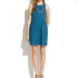 Madewell Keynote Ponte Sleeveless Blue Dress